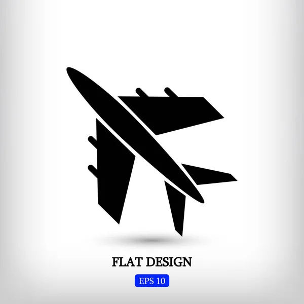 Desenho do ícone de avião — Vetor de Stock