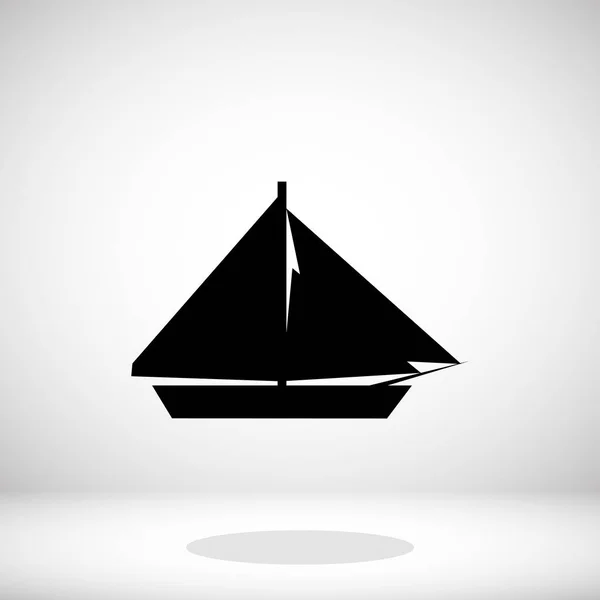 Εικονίδιο πανί βάρκα — Διανυσματικό Αρχείο