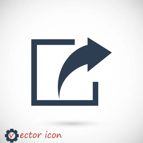 Icono de acción negro — Vector de stock