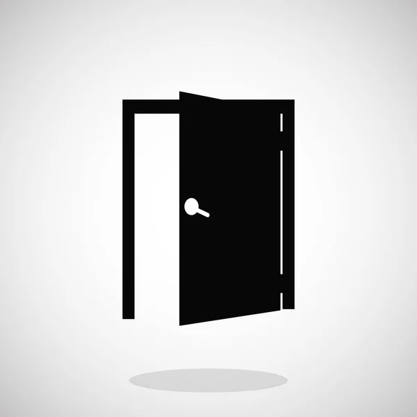 Ikona otevřené dveře — Stockový vektor