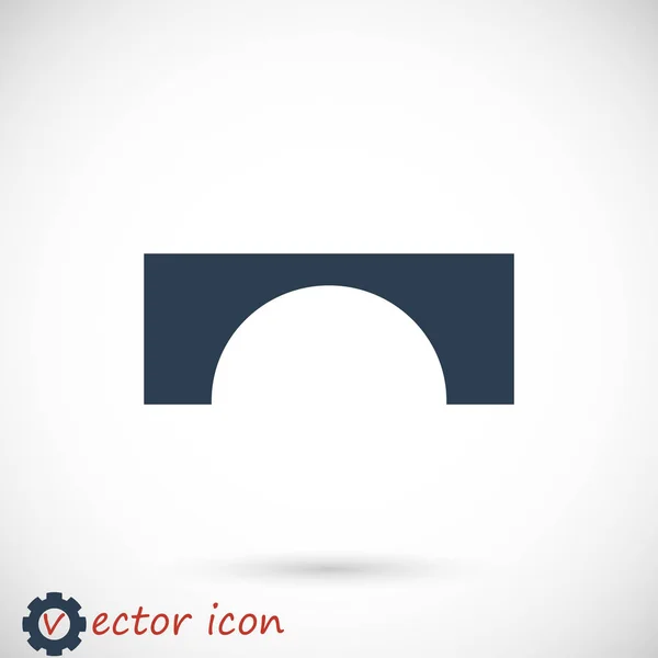 Plochá ikonu Bridge — Stockový vektor
