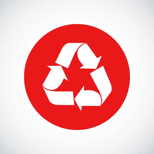 Recycle teken pictogram — Stockvector