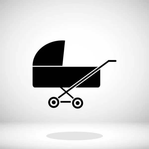 Baby pram ikonen — Stock vektor