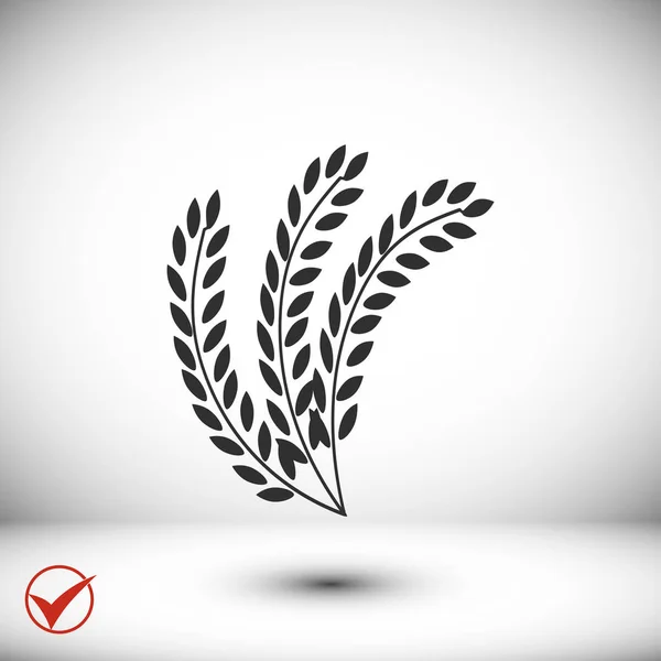 Illustration de l'icône du blé — Image vectorielle