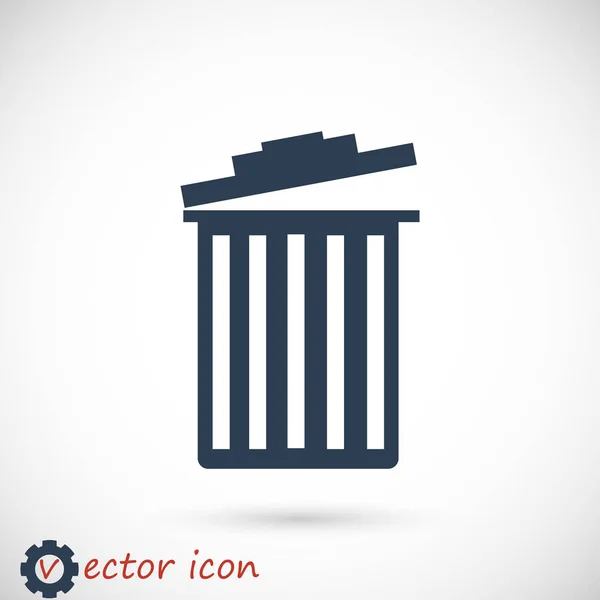 Basura puede icono — Vector de stock