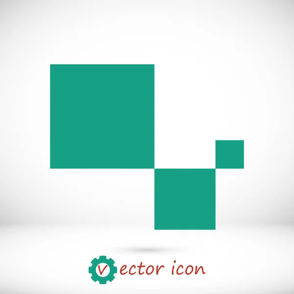 Obrázek ikony kostky — Stockový vektor