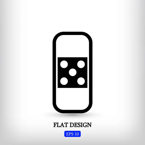 Bandage Flat ikonen, — Stock vektor