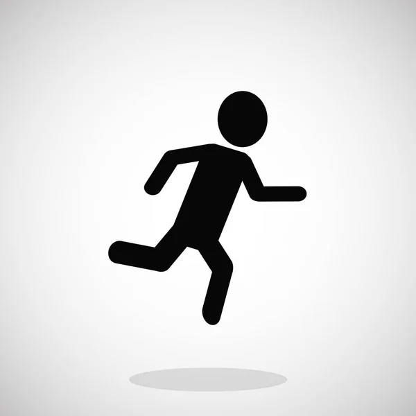 Running man icon — Stock Vector