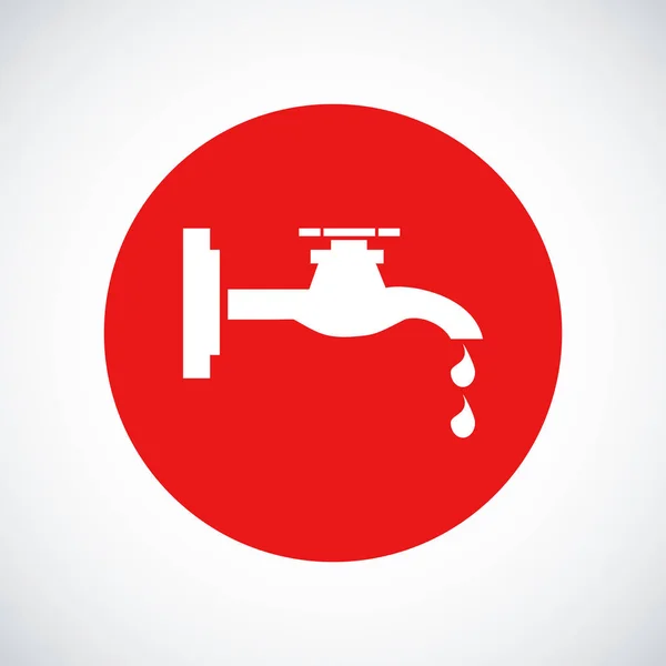 White Faucet icon — Stock Vector