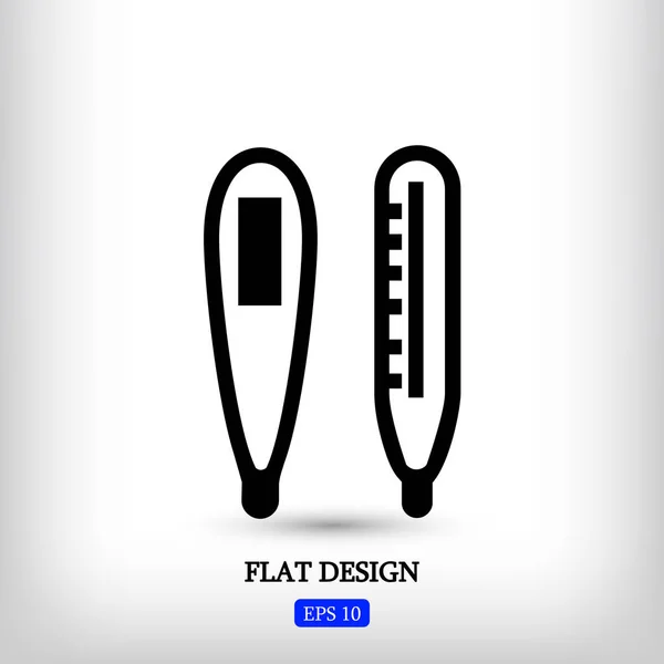 Illustration de l'icône du thermomètre — Image vectorielle