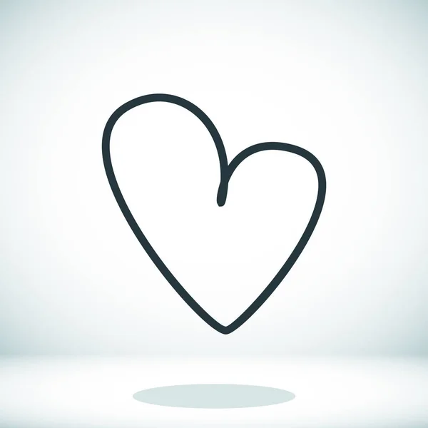 Illustration icône coeur — Image vectorielle