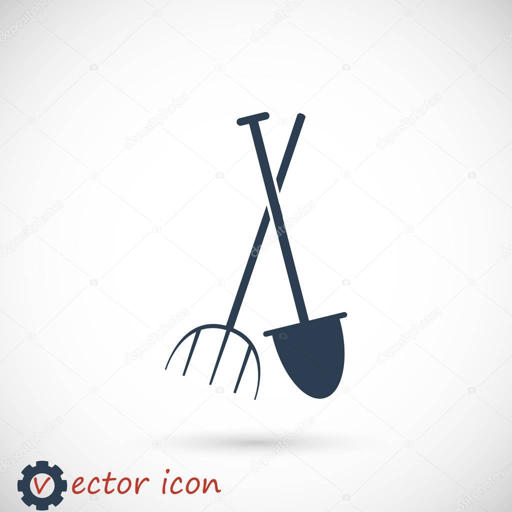 Garden fork and garden shovel