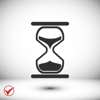 Siyah kum saati simgesi