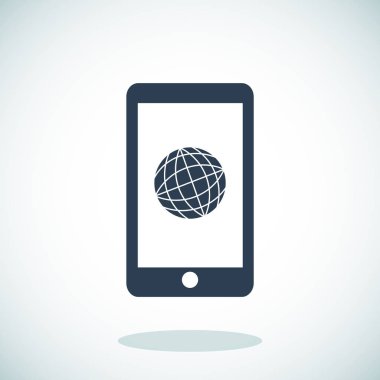 Akıllı Telefon Düz Simgesi