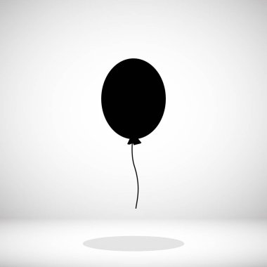 Balon düz simgesi