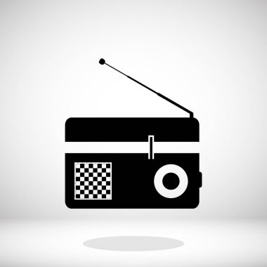 radyo düz simgesi