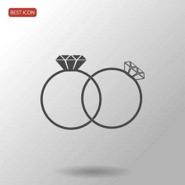 mücevher simgesiyle halka