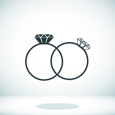 mücevher simgesiyle halka