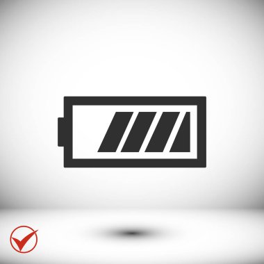 Pil simgesi illüstrasyon