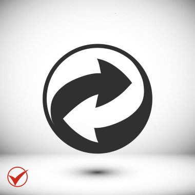 geri dönüşüm işareti simgesi