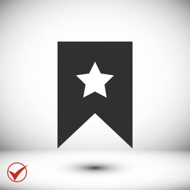 Yıldız simgesi, düz ekibimizi simgesi