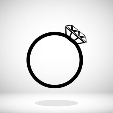 mücevher simgesiyle halka