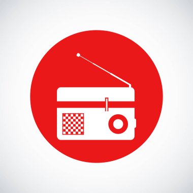 radyo düz simgesi