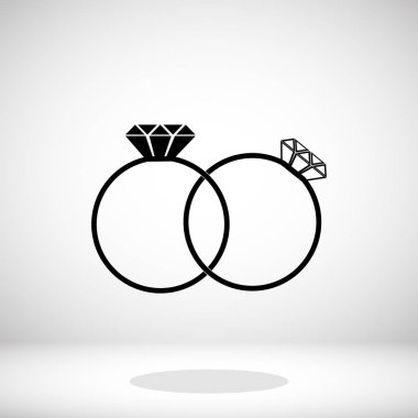 mücevher simgesiyle halka