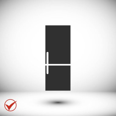 Buzdolabı düz simgesi