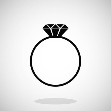 mücevher simgesiyle halka