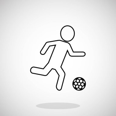 Futbol oyuncu siluet