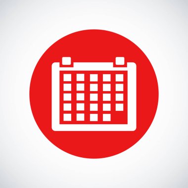 Beyaz takvim simgesini