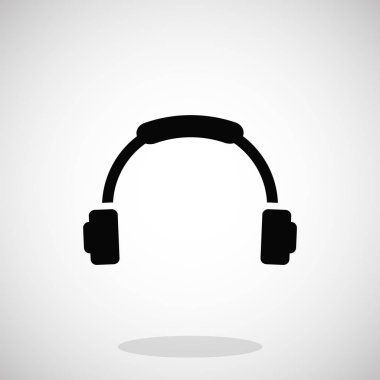 Siyah kulaklık simgesi