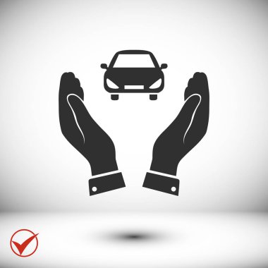 Araç simgesine illüstrasyon