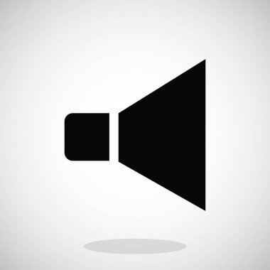 siyah hoparlör simgesi