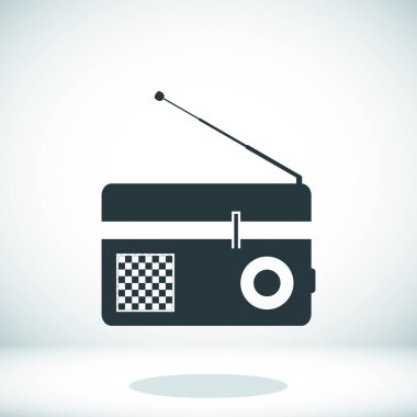 radyo düz simgesi