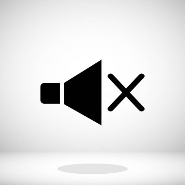 siyah hoparlör simgesi