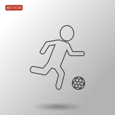 Futbol oyuncu siluet