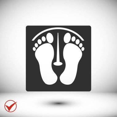 Siyah ayak izleri simgesi