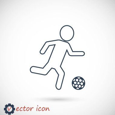 Futbol oyuncu siluet
