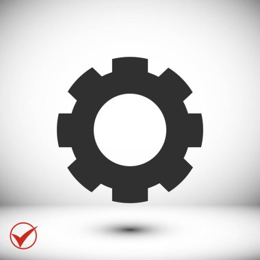 dişli simgesini illüstrasyon