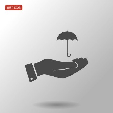 El simgesi olan şemsiye