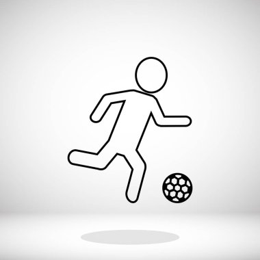 Futbol oyuncu siluet