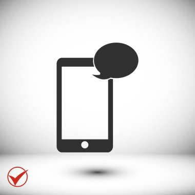 Cep telefonu sms simgesi
