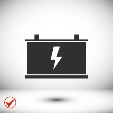 Pil simgesi illüstrasyon