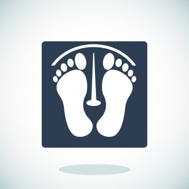 Siyah ayak izleri simgesi