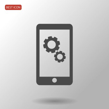 Akıllı Telefon Düz Simgesi