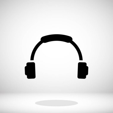 Siyah kulaklık simgesi