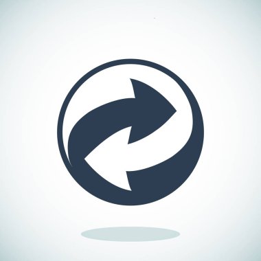 geri dönüşüm işareti simgesi