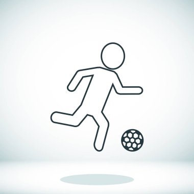 Futbol oyuncu siluet